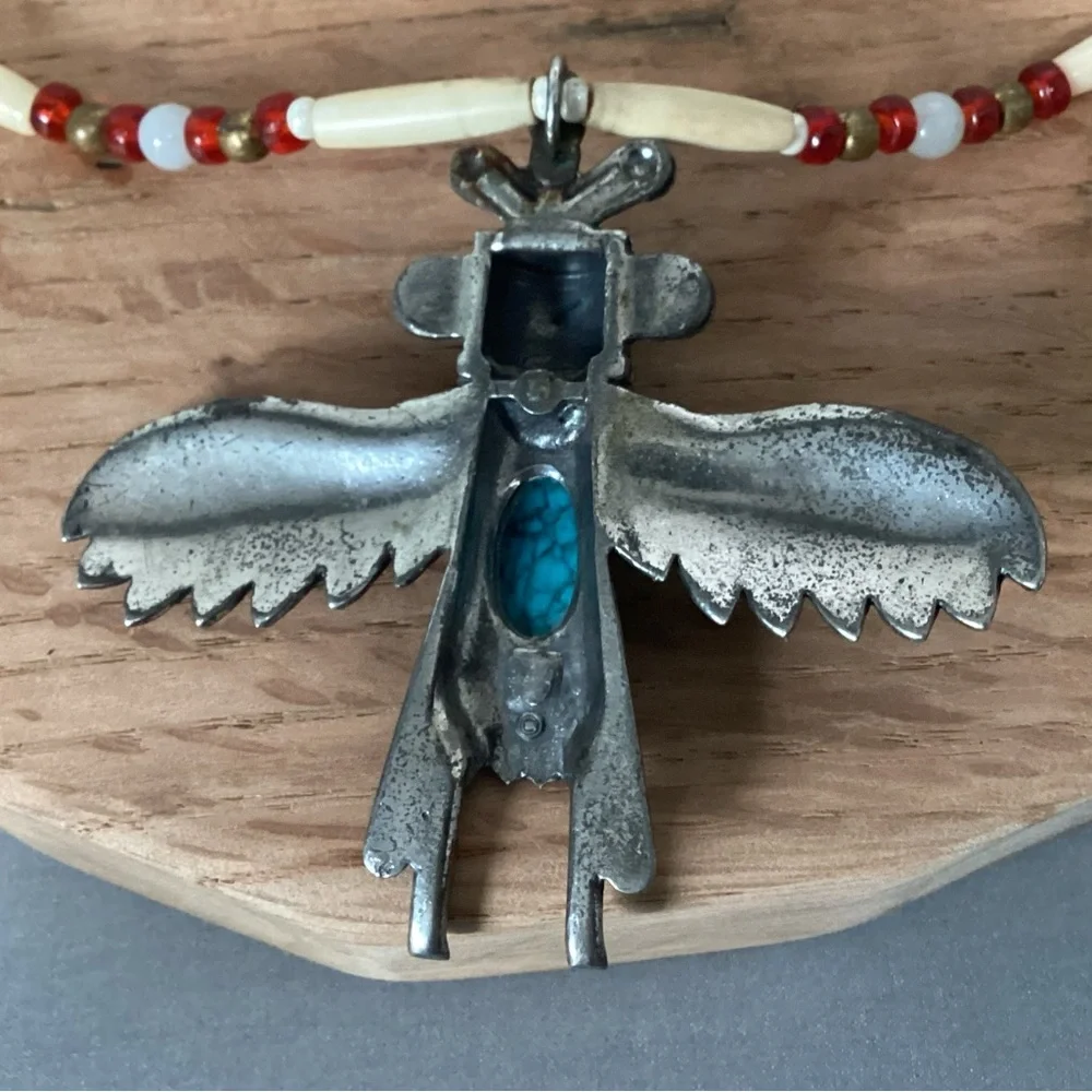 🔵 Vintage - Sancrest Native American Style - Necklace 1950s - Rare - Unique